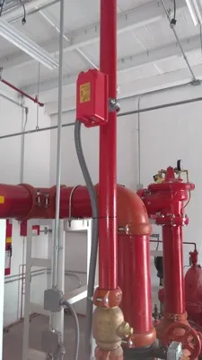 Válvula de poste indicador exterior (PIV) para el control de suministro en sistemas de protección contra incendios.